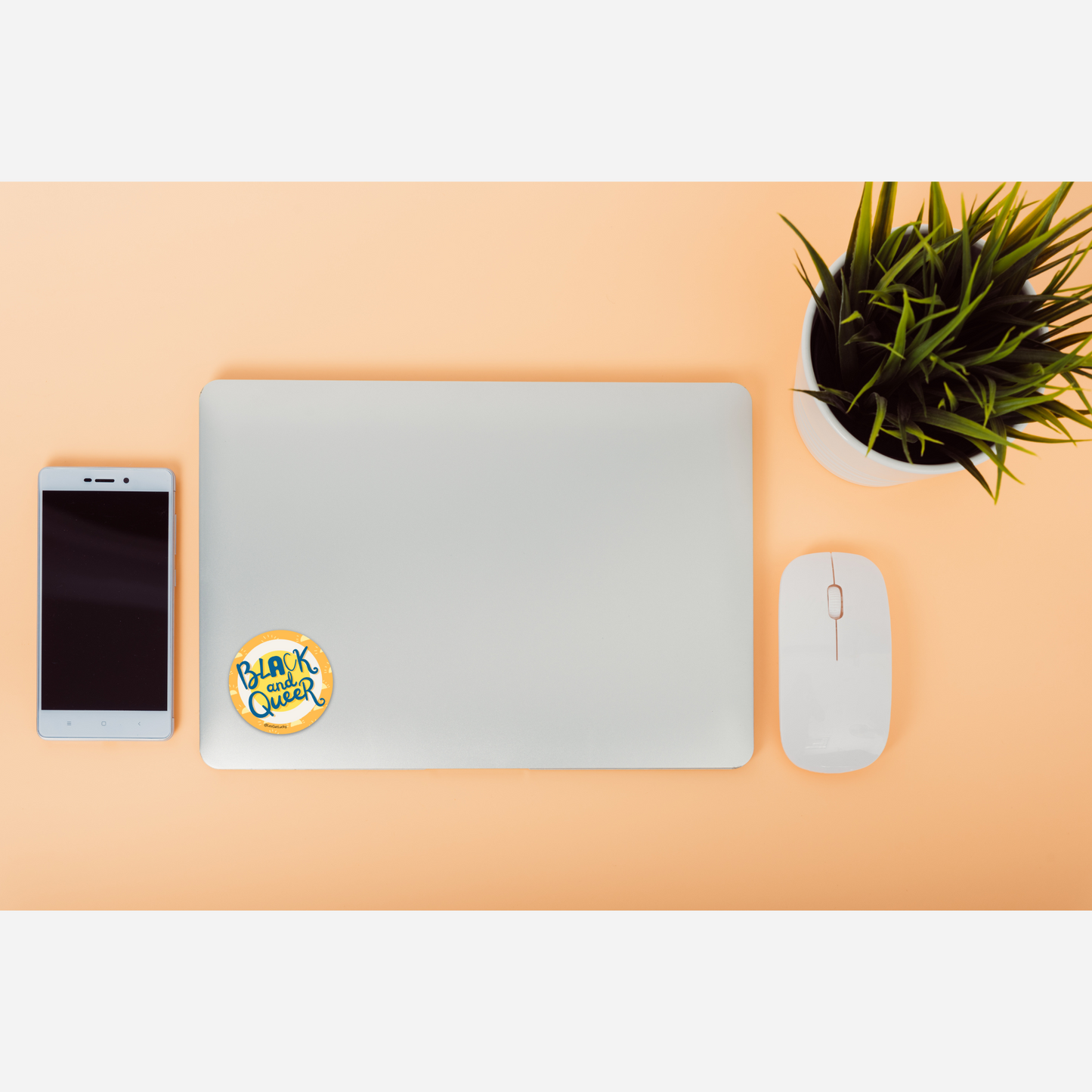 LGBTQ+ Sticker | Black Pride Accessories | Lesbian, Gay, Bisexual Merch | Car, Bottle, Laptop Sticker