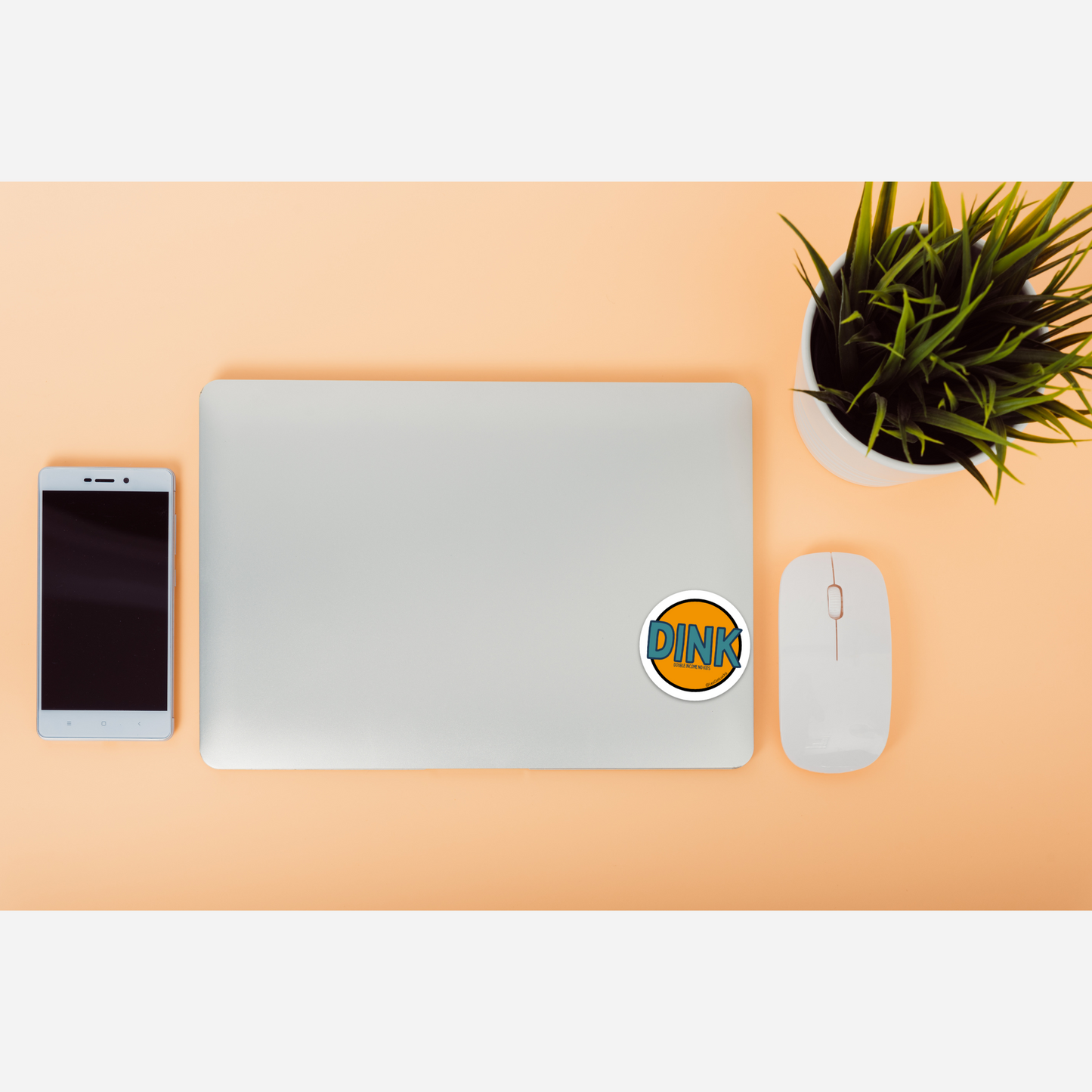 DINK Vinyl Sticker | Double Income, No Kids Accessories | Child-free Car, Laptop Sticker