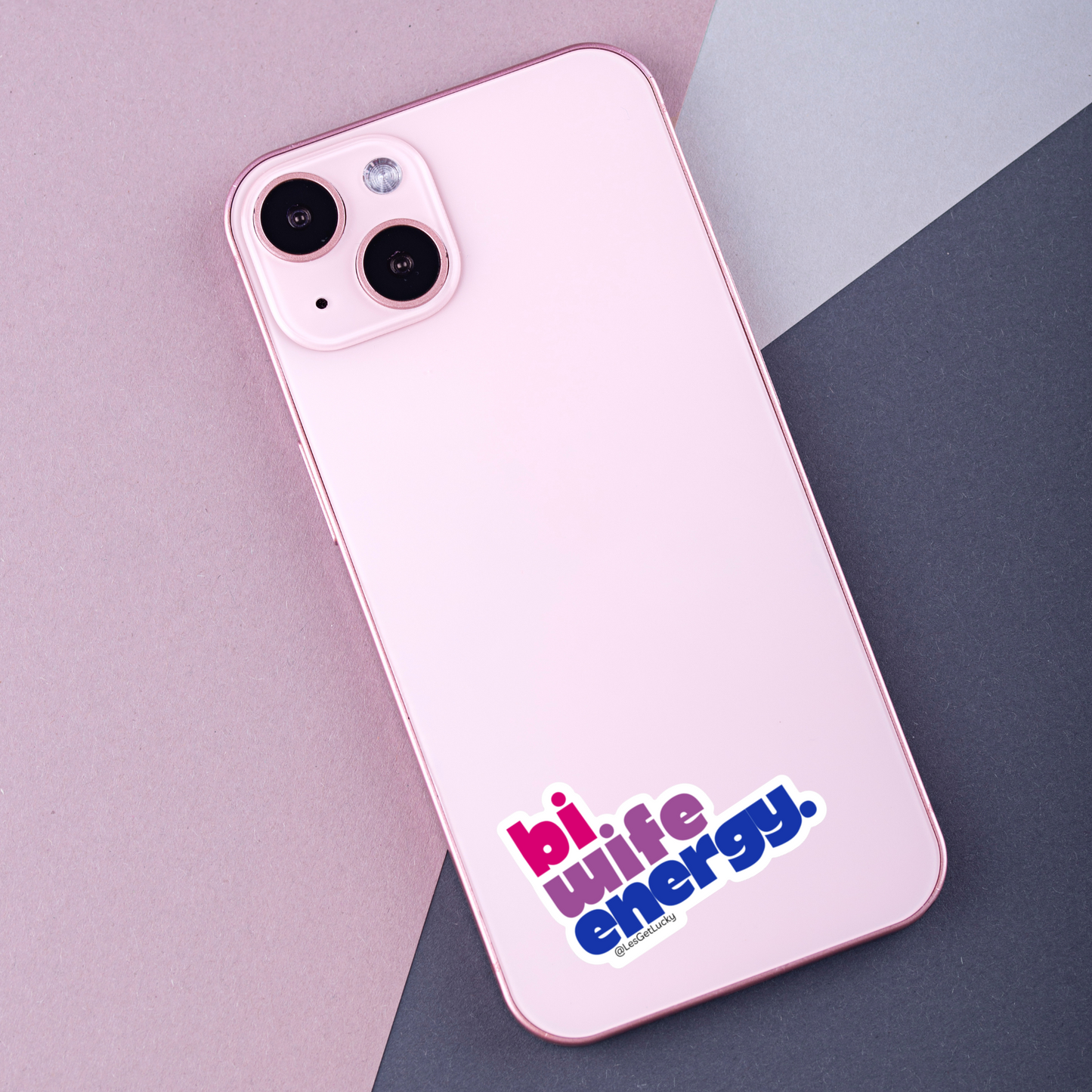 LGBTQ+ Sticker | Pride Accessories | Bisexual Merchandise | Car, Bottle, Laptop Sticker