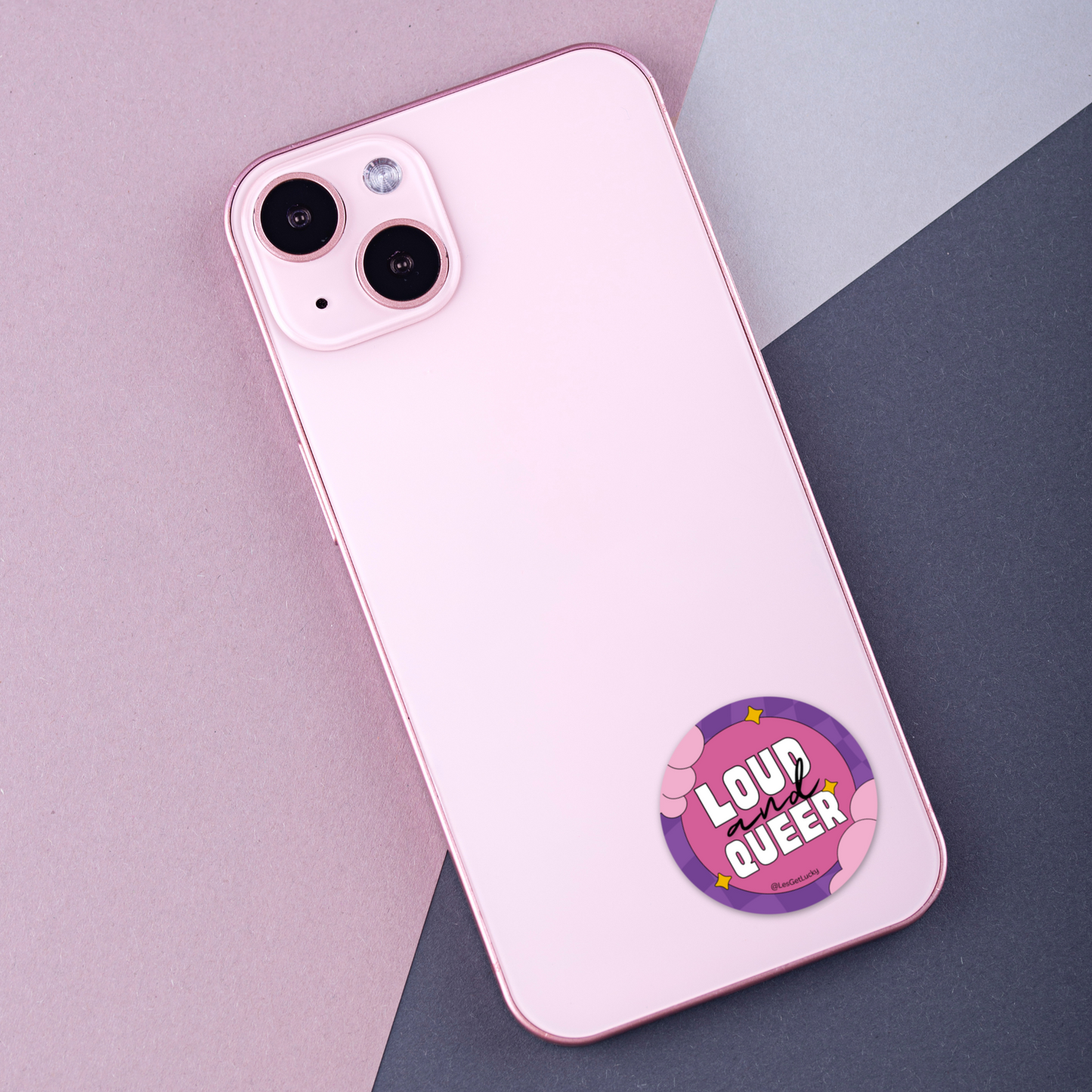 Queer Pride Vinyl Sticker | LGBTQ+ Accessories | Lesbian, Gay, Bisexual Merch | Car, Bottle, Laptop Sticker