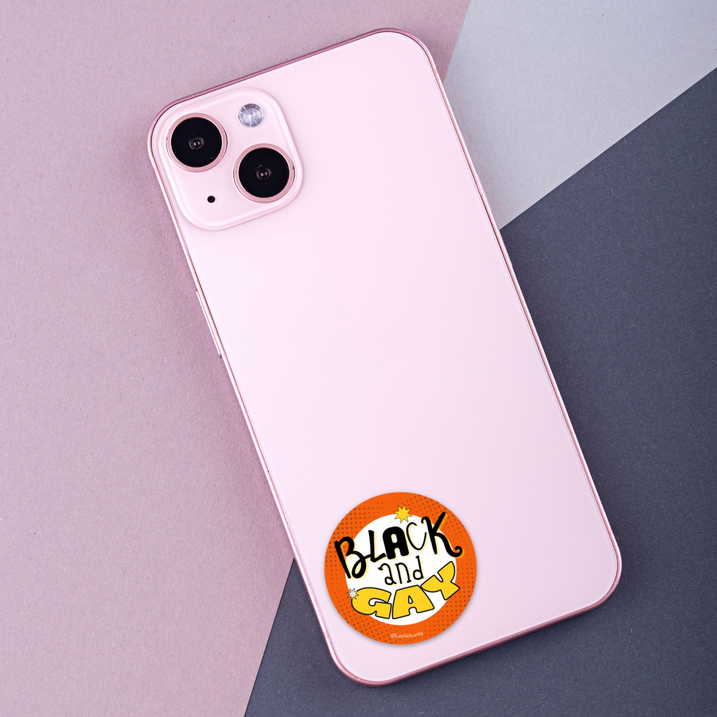 LGBTQ+ Sticker | Black Pride Accessories | Lesbian, Gay, Bisexual Merch | Car, Bottle, Laptop Sticker
