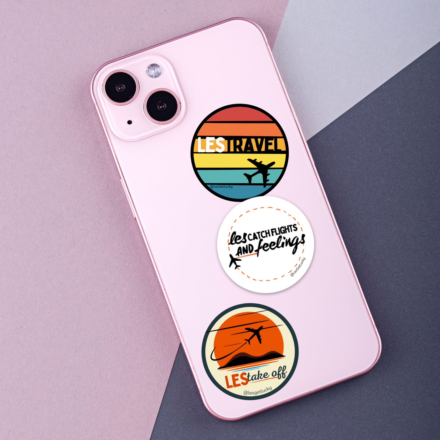 LGBTQ+ Travel Sticker Bundle | Lesbian Pride | Car, Bottle, Laptop Accessories