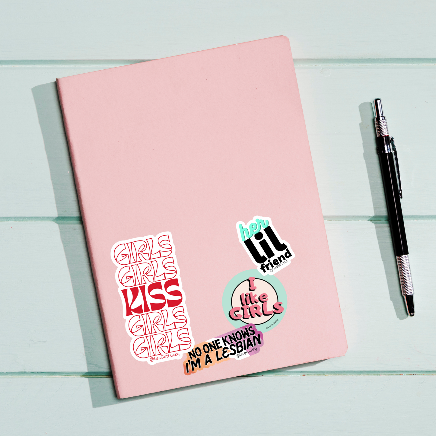 LGBTQ+ Sticker Bundle | Pride Accessories | Lesbian, Gay, Bisexual Merch | Car, Bottle, Laptop Sticker