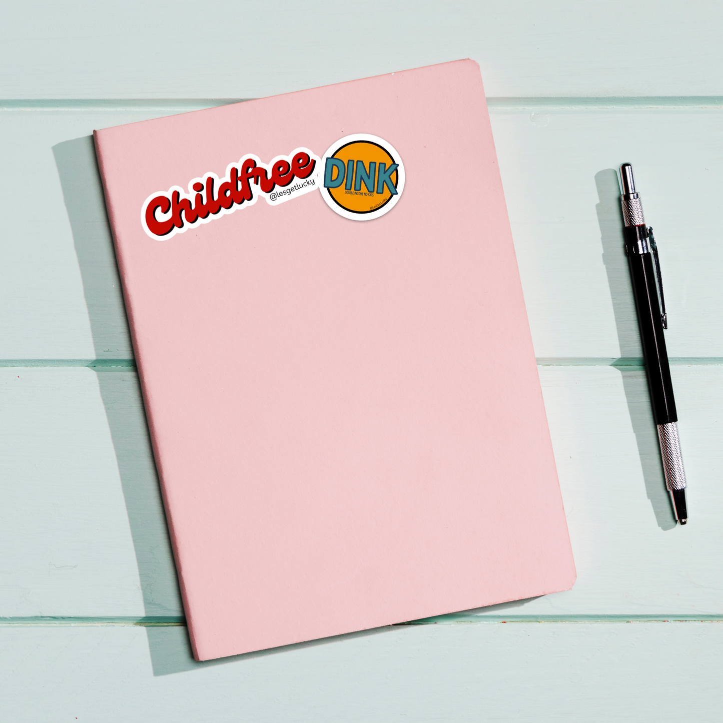 DINK Vinyl Sticker Bundle | Double Income, No Kids | Child-free | Car, Bottle, Laptop Sticker