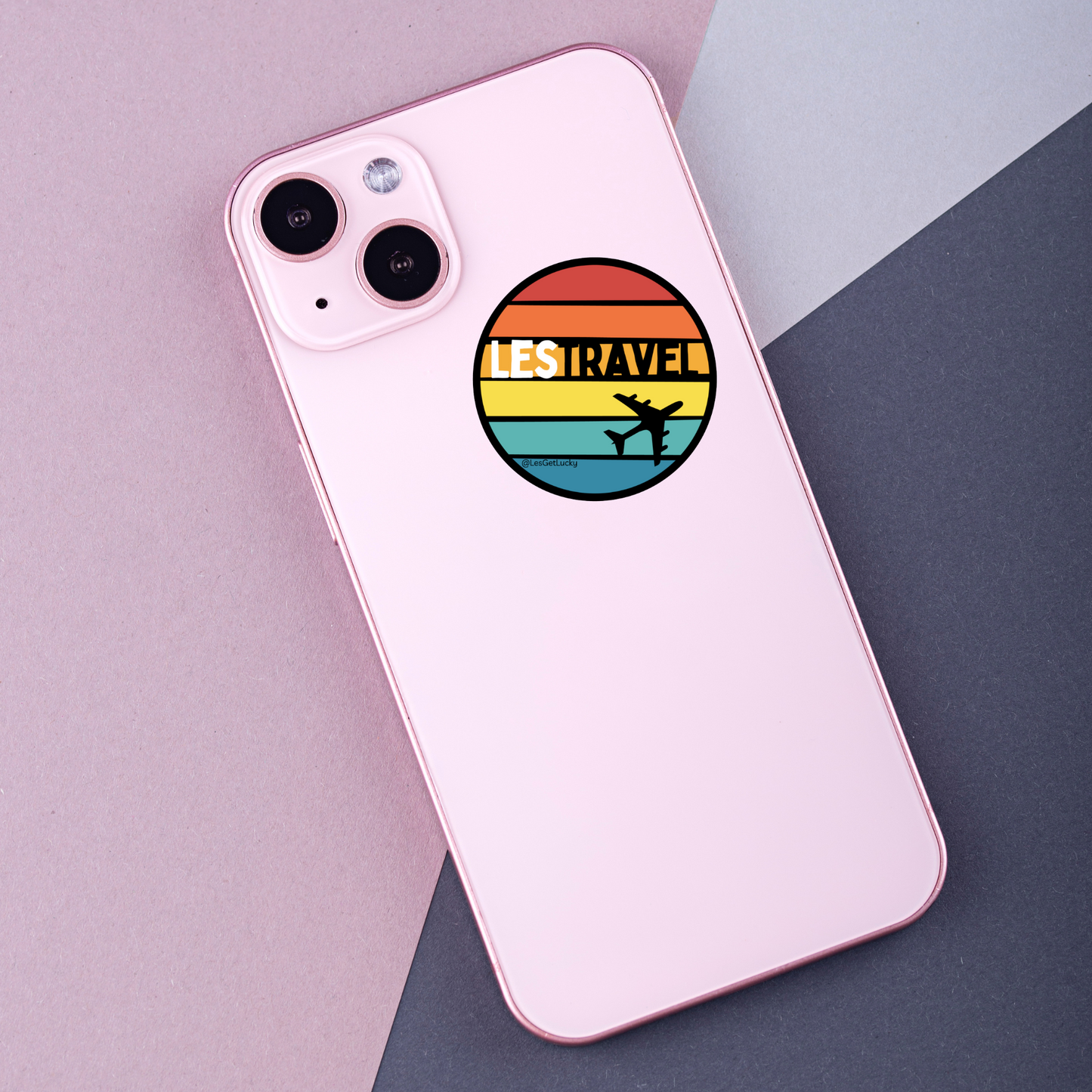 LGBTQ+ Travel Vinyl Sticker | Pride Accessories | Lesbian, Gay, Bisexual Merch | Car, Bottle, Laptop Sticker