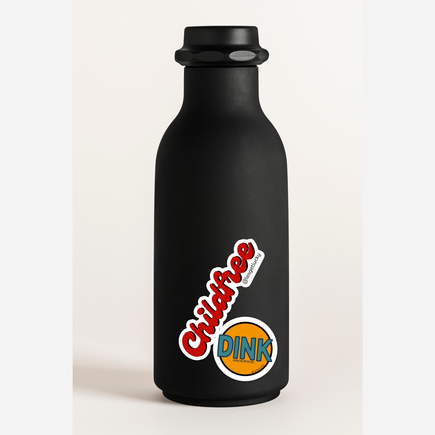 DINK Vinyl Sticker Bundle | Double Income, No Kids | Child-free | Car, Bottle, Laptop Sticker