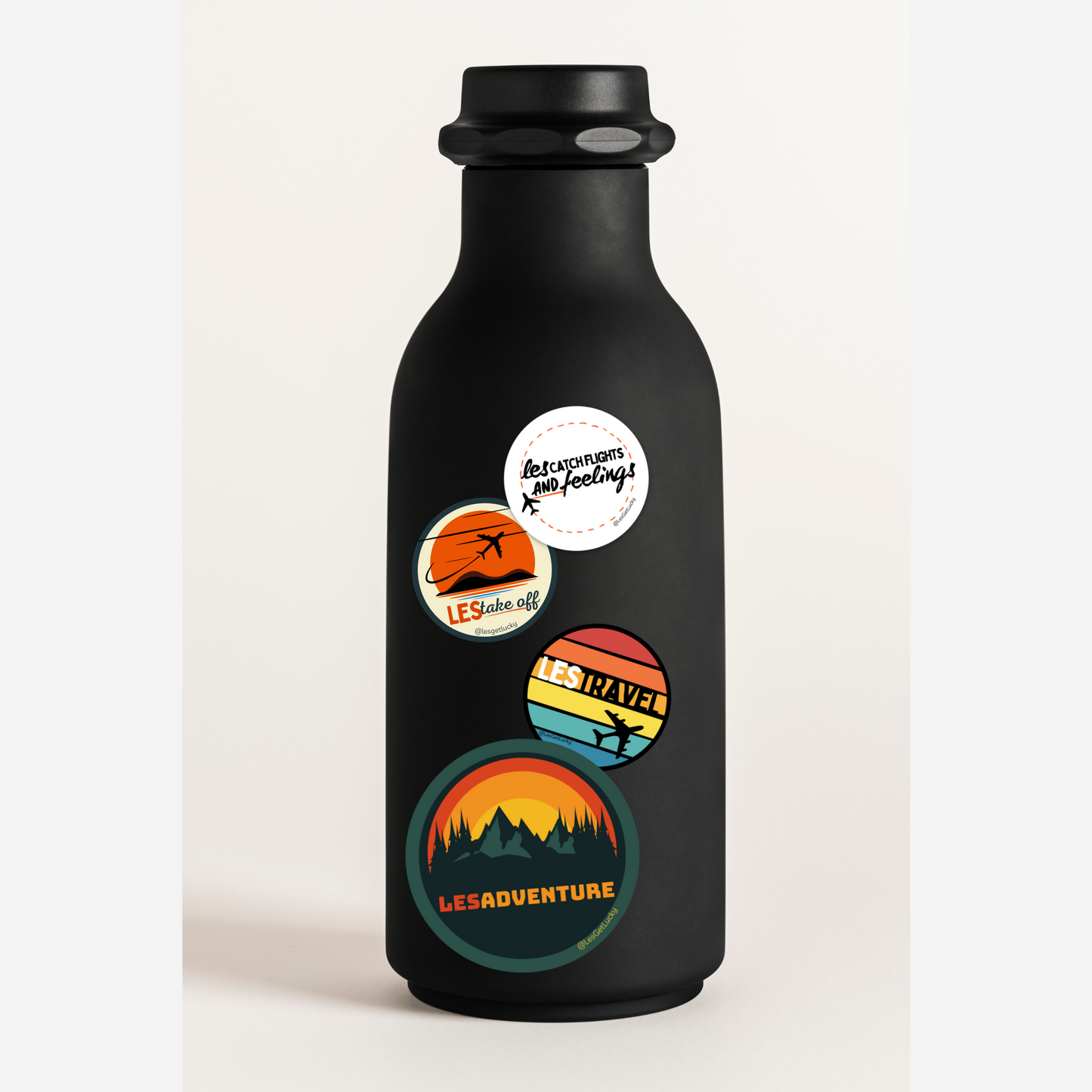 LGBTQ+ Travel Sticker Bundle | Lesbian Pride | Car, Bottle, Laptop Accessories