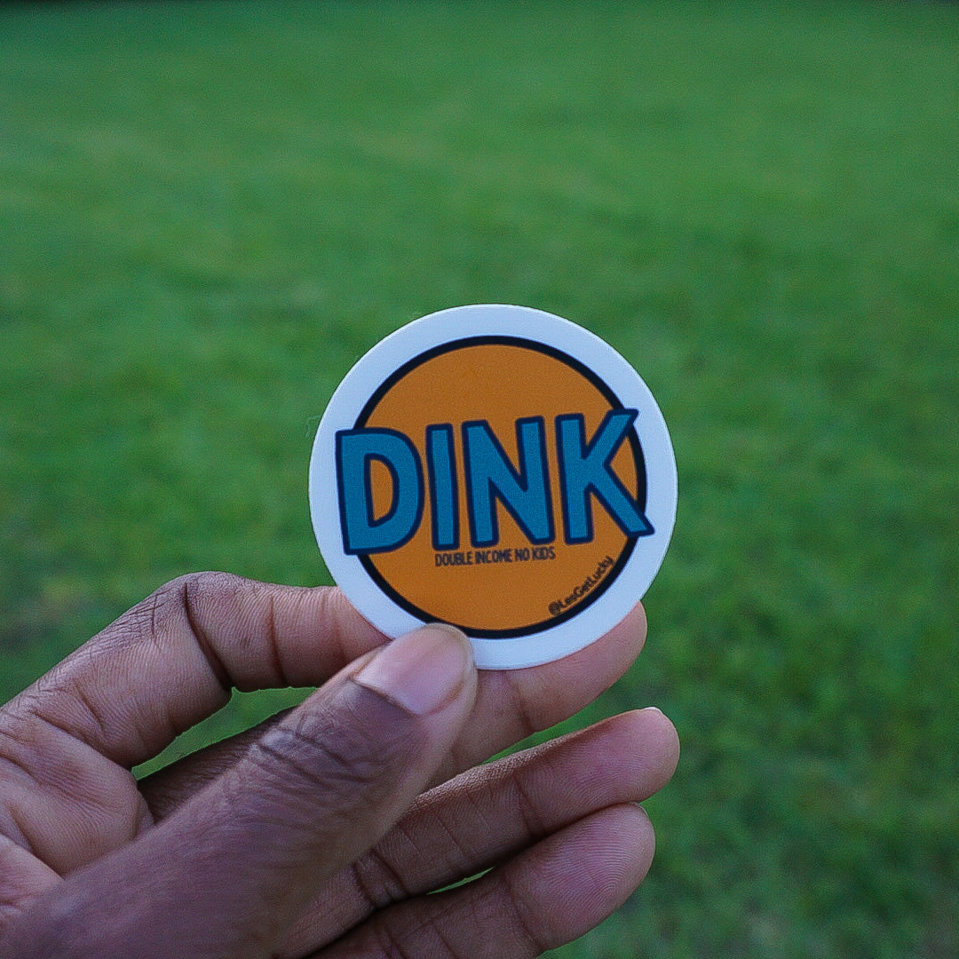 DINK Vinyl Sticker | Double Income, No Kids Accessories | Child-free Car, Laptop Sticker