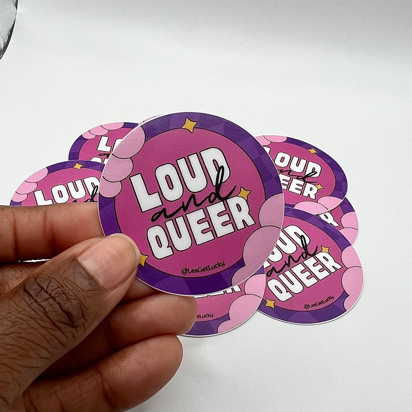 Queer Pride Vinyl Sticker | LGBTQ+ Accessories | Lesbian, Gay, Bisexual Merch | Car, Bottle, Laptop Sticker