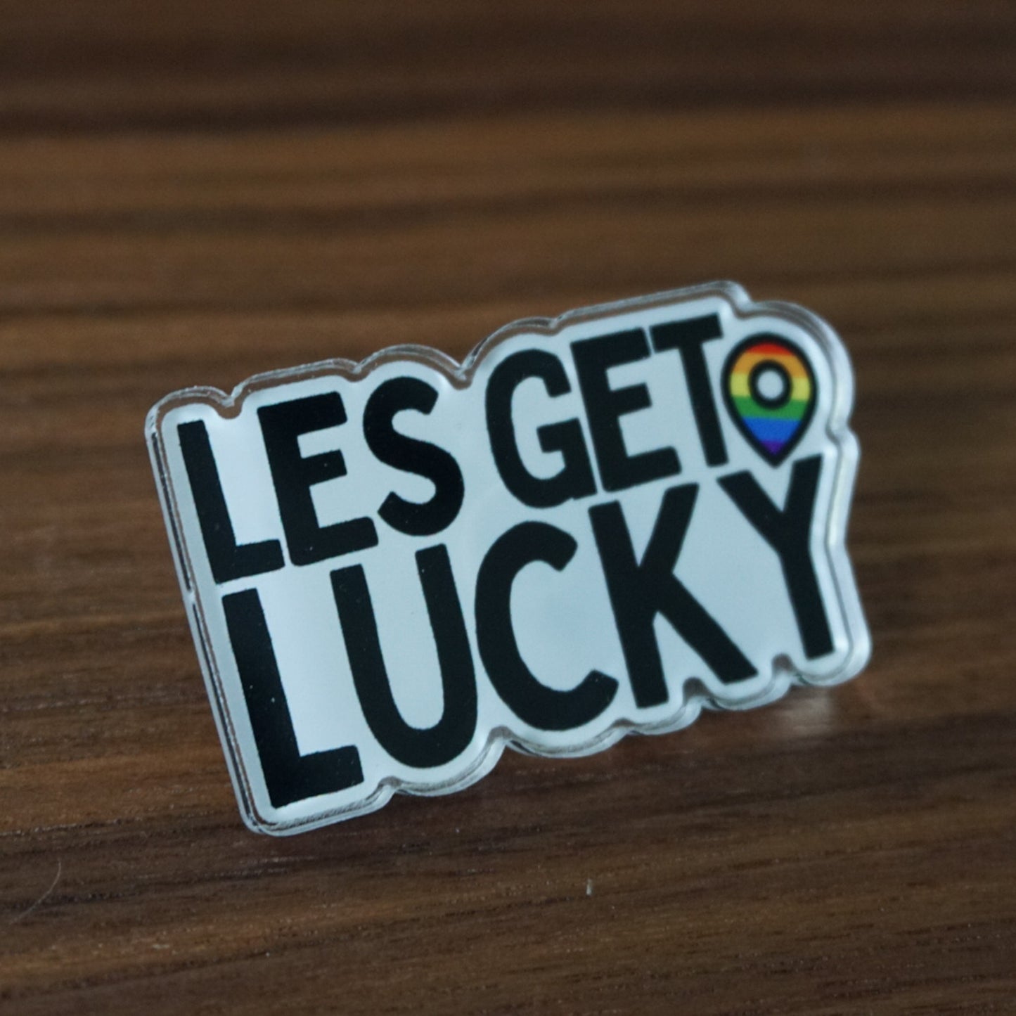 LGBTQ+ Pin | Lesbian Pride | Equality Clothing Accessories | Acrylic Pin