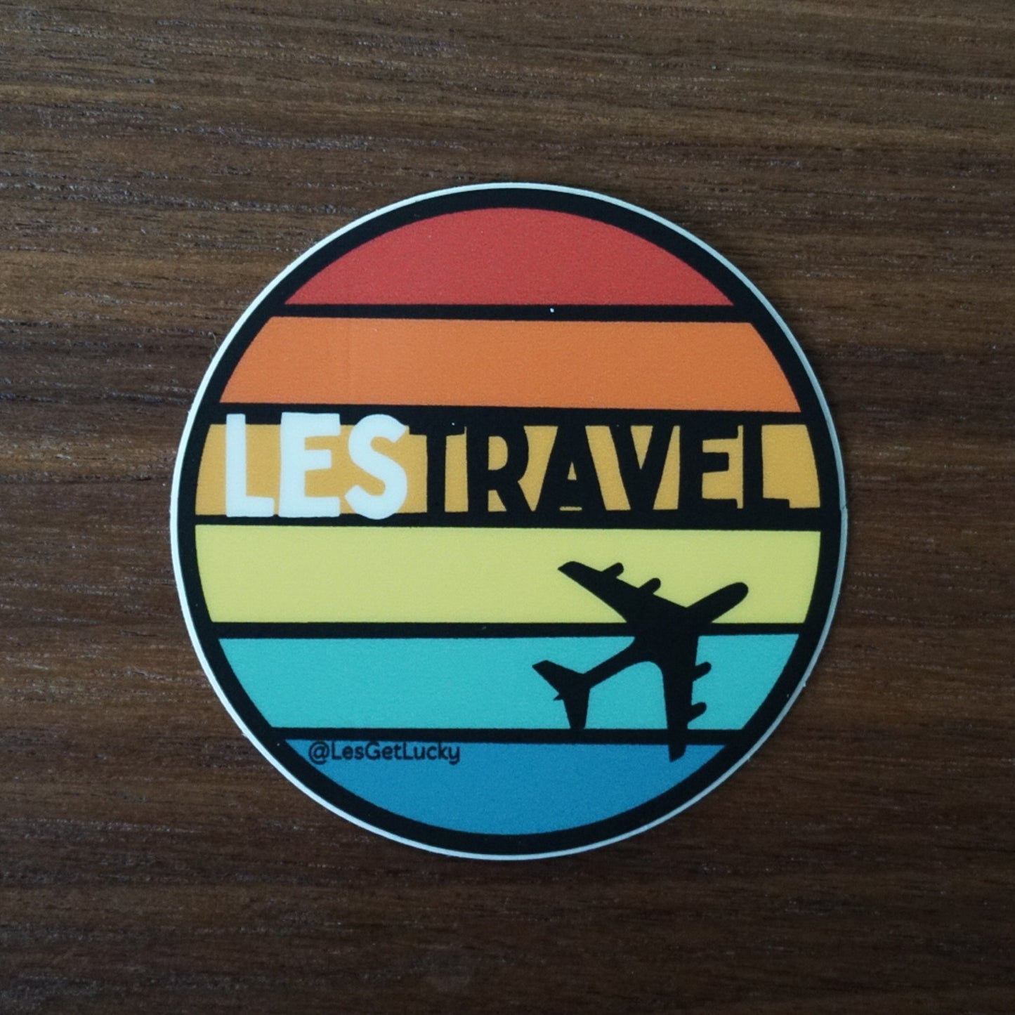 LGBTQ+ Travel Vinyl Sticker | Pride Accessories | Lesbian, Gay, Bisexual Merch | Car, Bottle, Laptop Sticker
