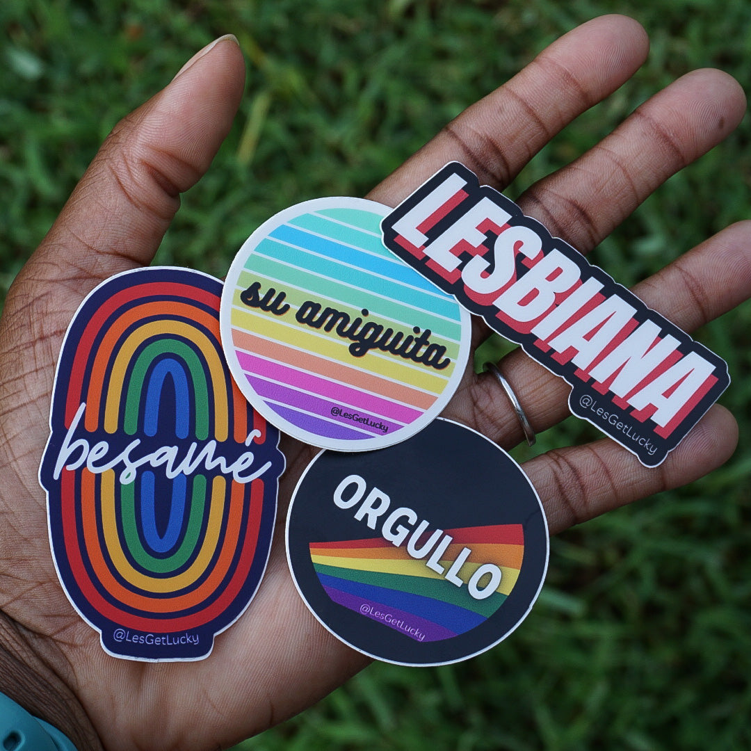 LGBTQ+ Sticker Bundle | Pride Accessories | Lesbian, Gay, Bisexual Merch | Car, Bottle, Laptop Sticker