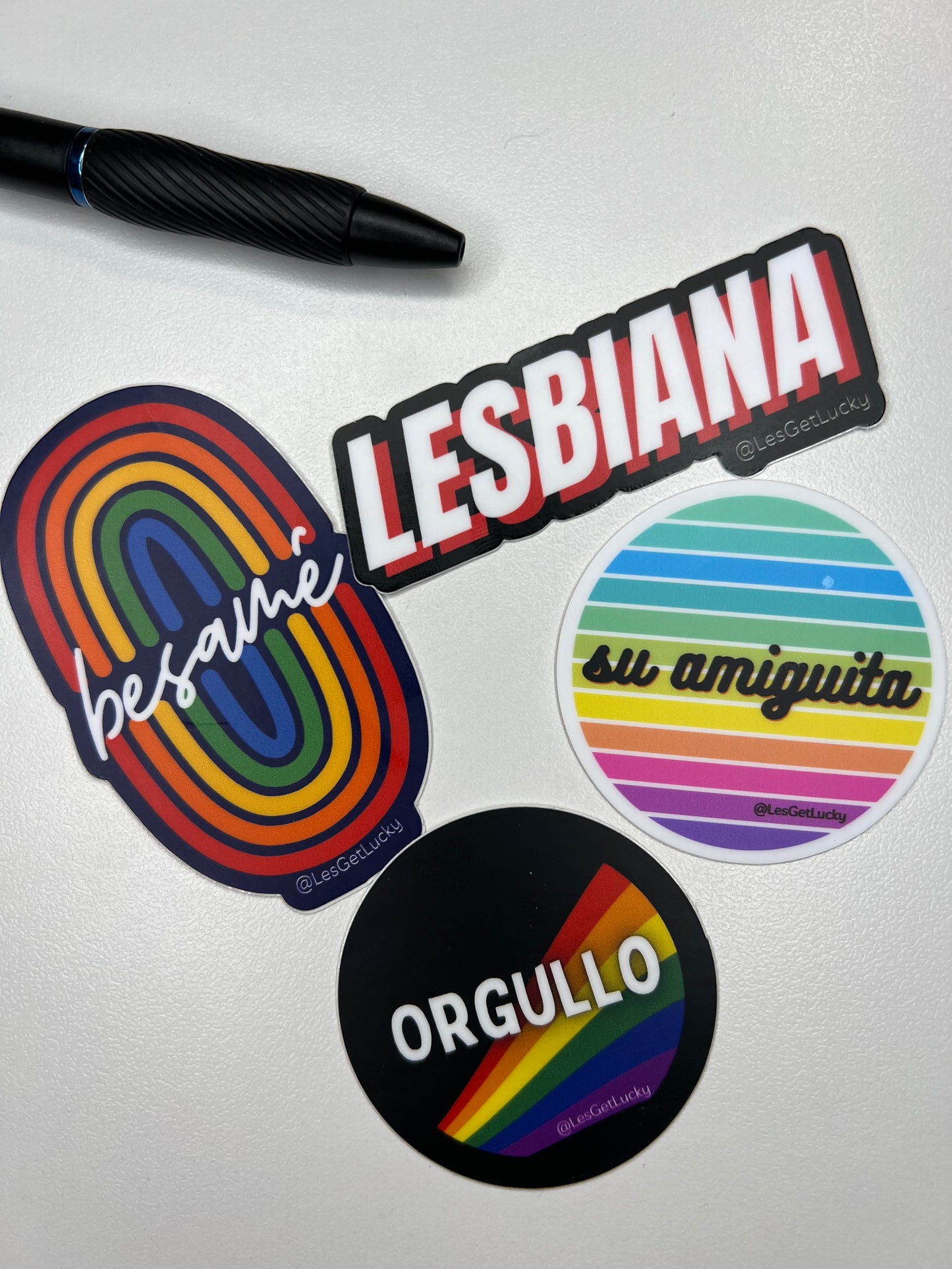 LGBTQ+ Sticker Bundle | Pride Accessories | Lesbian, Gay, Bisexual Merch | Car, Bottle, Laptop Sticker