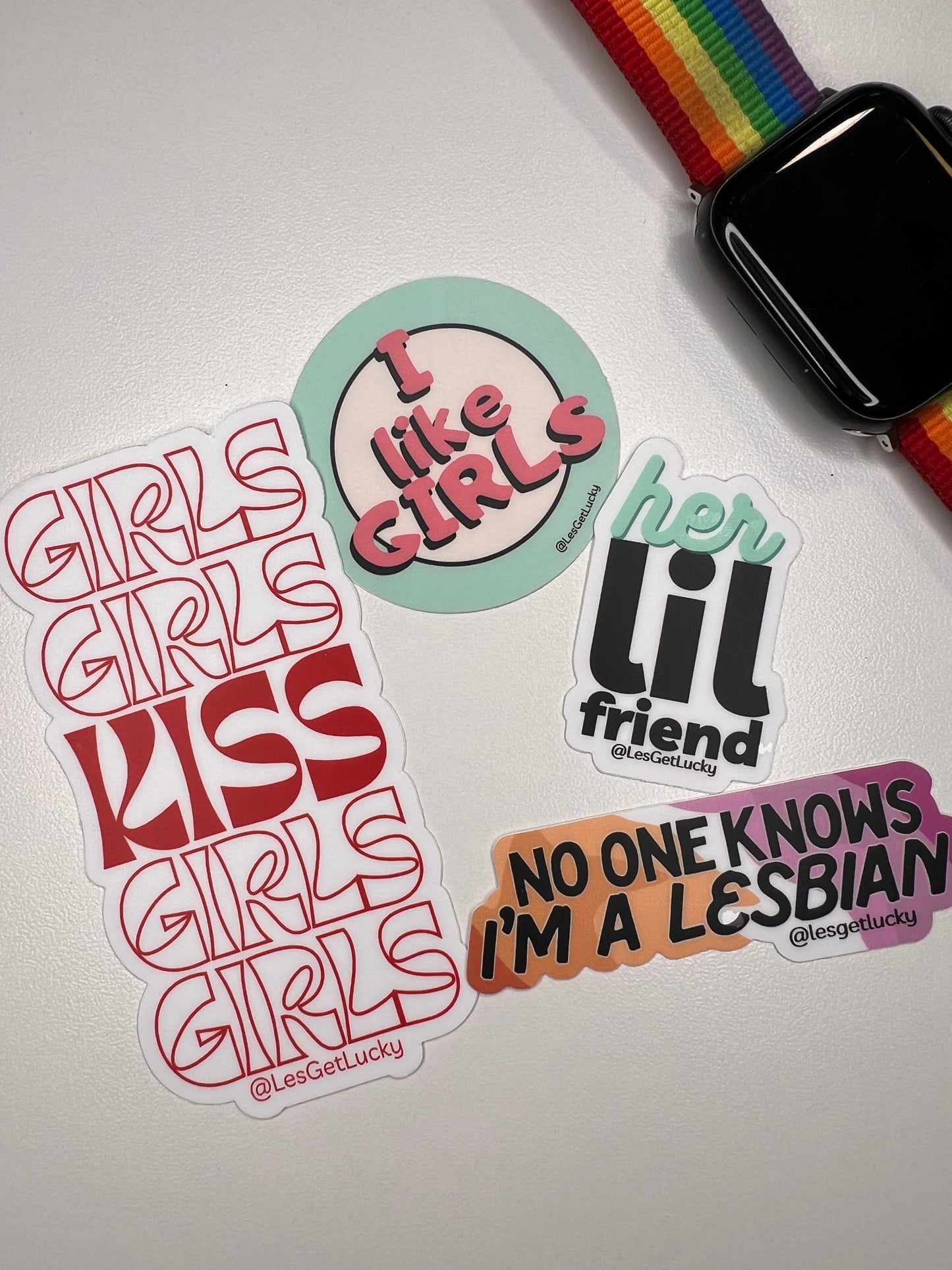 LGBTQ+ Sticker Bundle | Pride Accessories | Lesbian, Gay, Bisexual Merch | Car, Bottle, Laptop Sticker