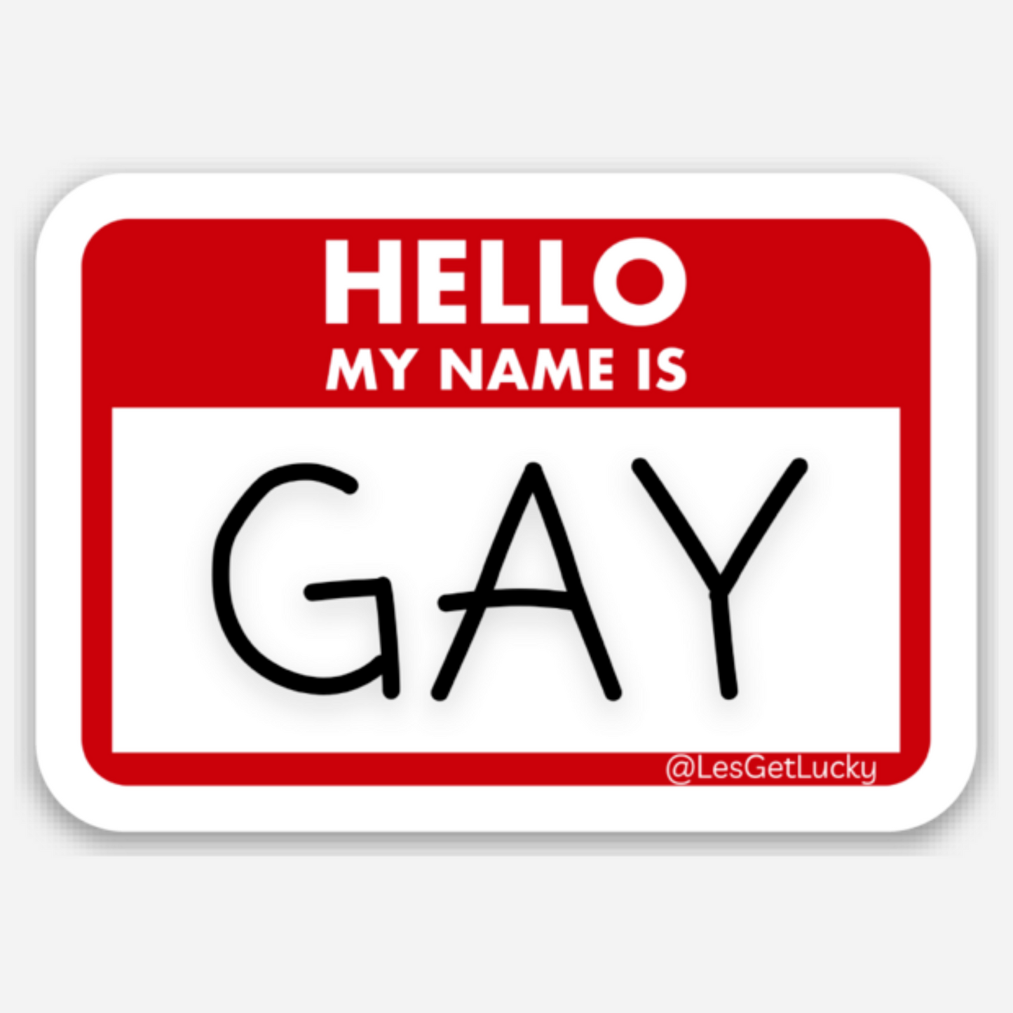 LGBTQ+ Sticker | Gay Pride Accessories | Lesbian, Gay, Bisexual Merch | Car, Bottle, Laptop Sticker
