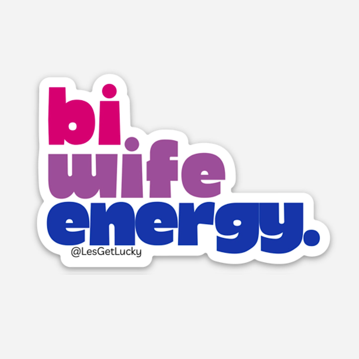 LGBTQ+ Sticker | Pride Accessories | Bisexual Merchandise | Car, Bottle, Laptop Sticker