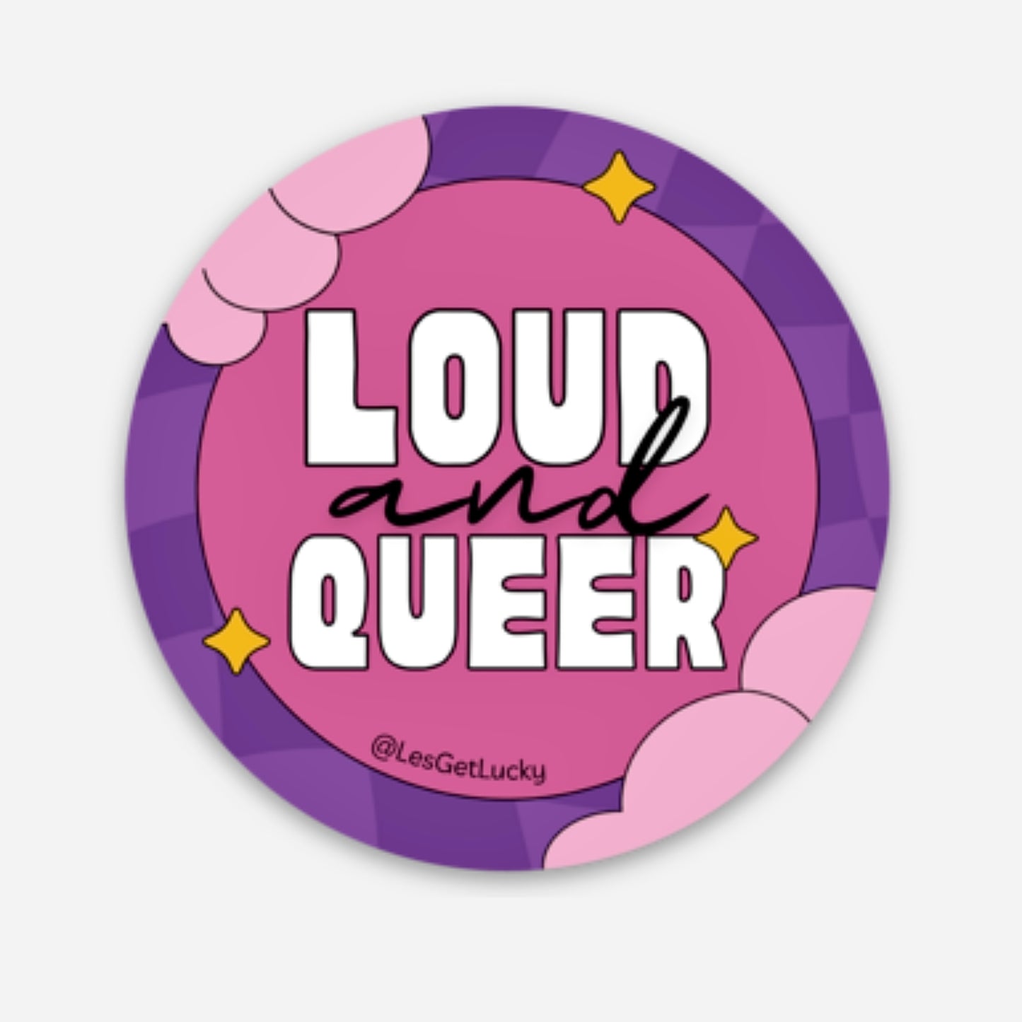 Queer Pride Vinyl Sticker | LGBTQ+ Accessories | Lesbian, Gay, Bisexual Merch | Car, Bottle, Laptop Sticker