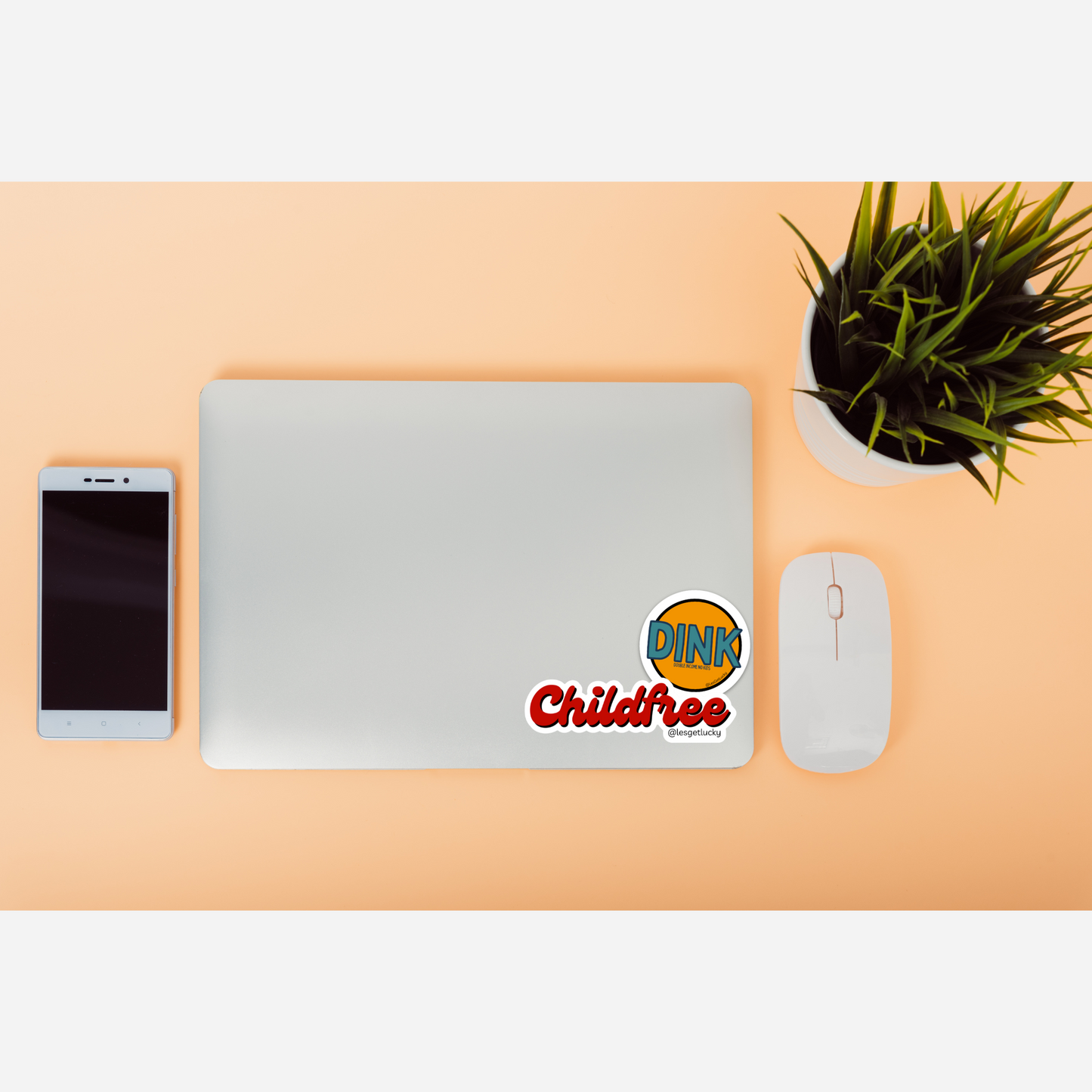 DINK Vinyl Sticker Bundle | Double Income, No Kids | Child-free | Car, Bottle, Laptop Sticker