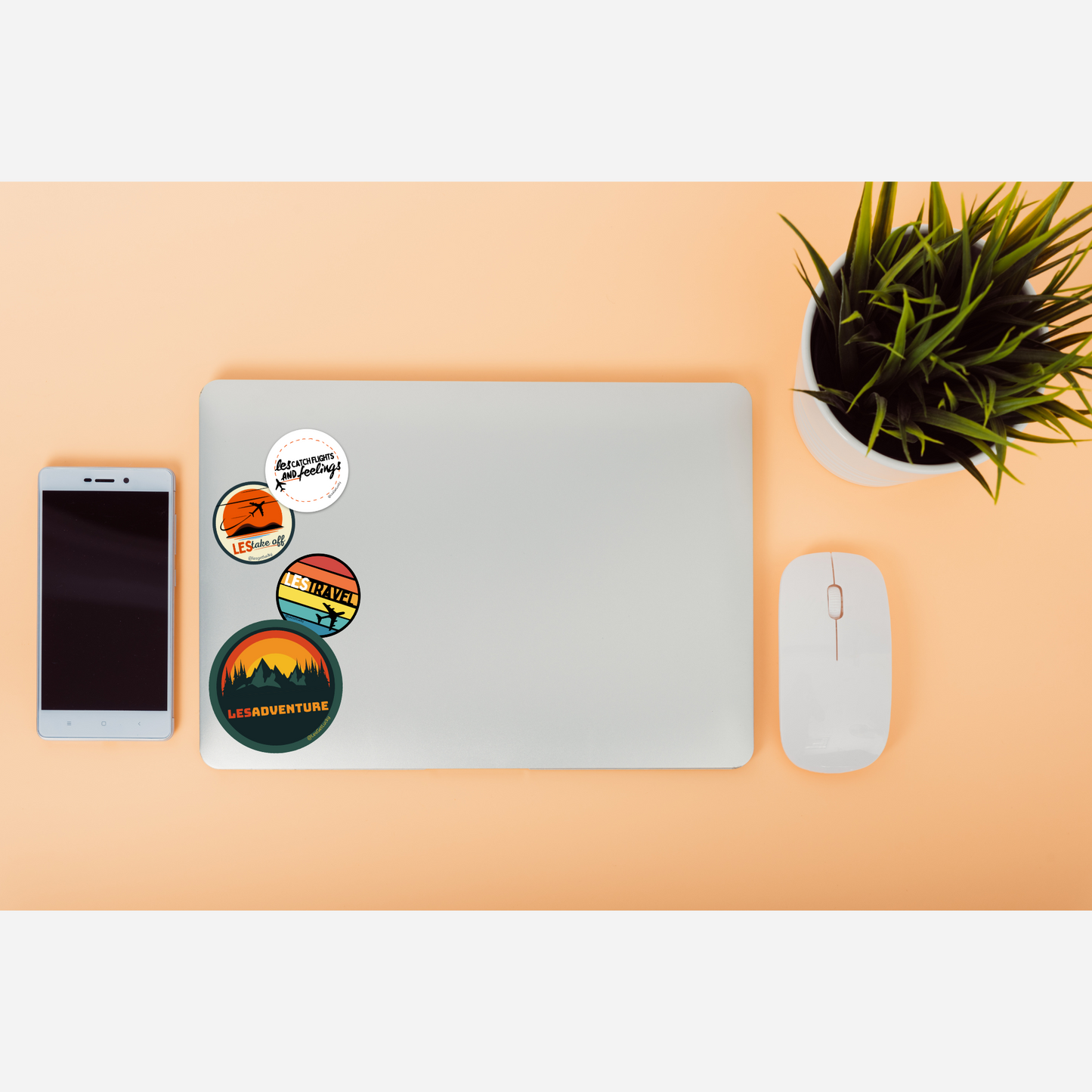 LGBTQ+ Travel Sticker Bundle | Lesbian Pride | Car, Bottle, Laptop Accessories