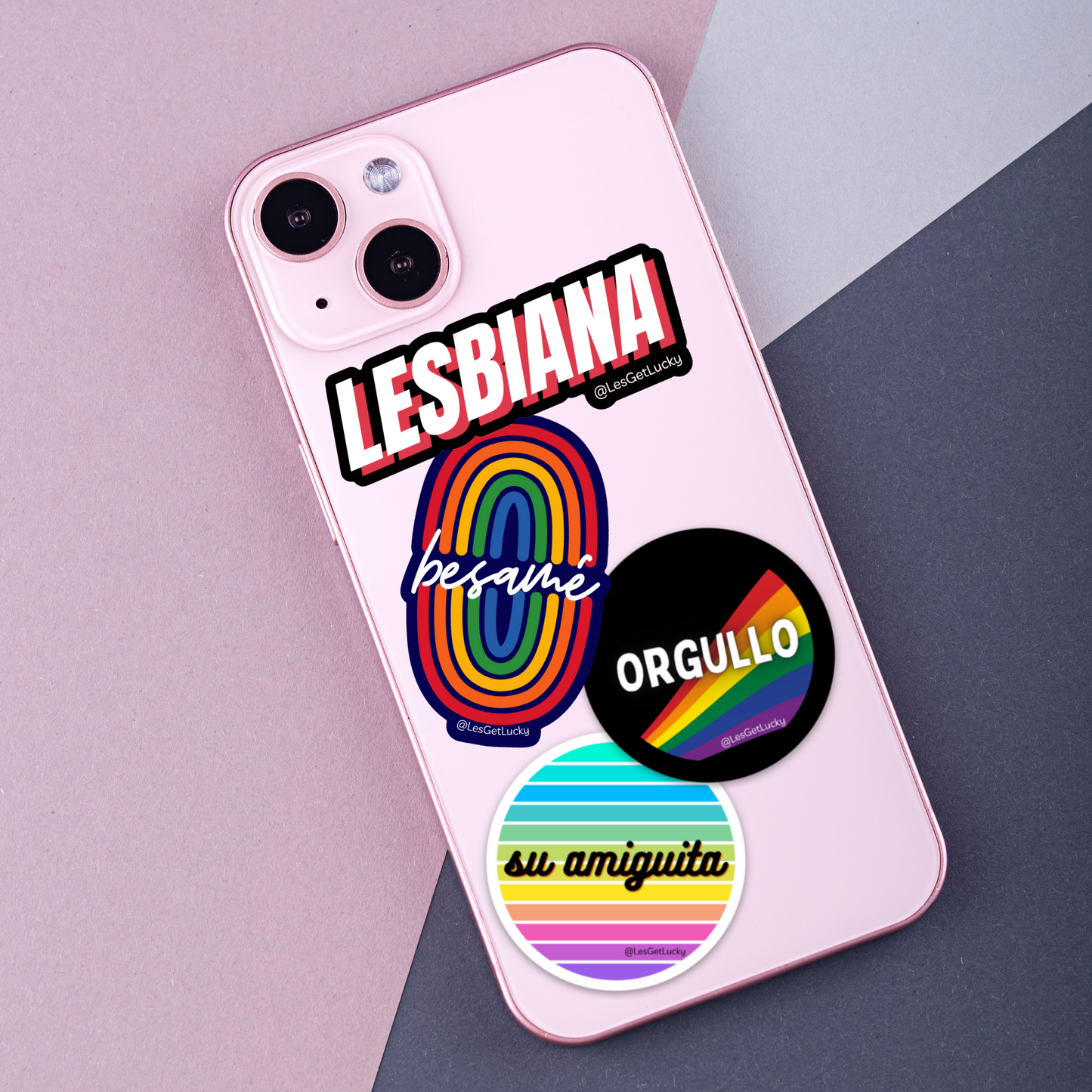 LGBTQ+ Sticker Bundle | Pride Accessories | Lesbian, Gay, Bisexual Merch | Car, Bottle, Laptop Sticker