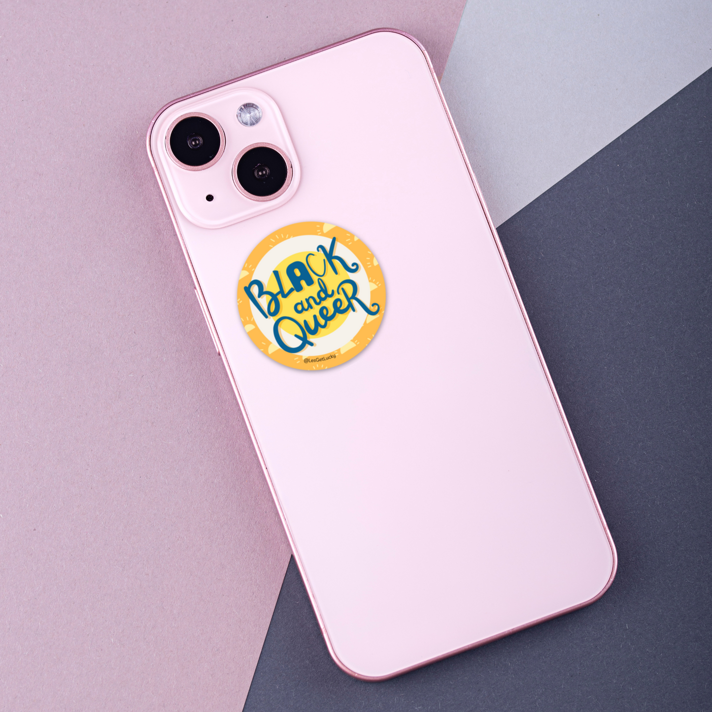 LGBTQ+ Sticker | Black Pride Accessories | Lesbian, Gay, Bisexual Merch | Car, Bottle, Laptop Sticker