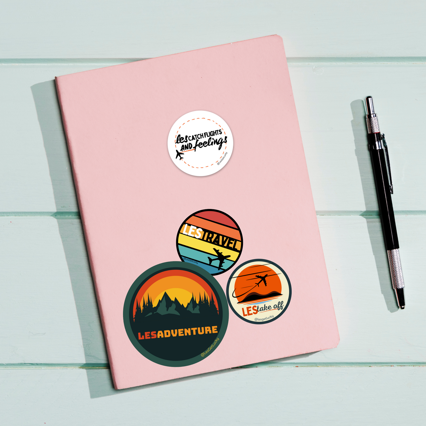 LGBTQ+ Travel Sticker Bundle | Lesbian Pride | Car, Bottle, Laptop Accessories