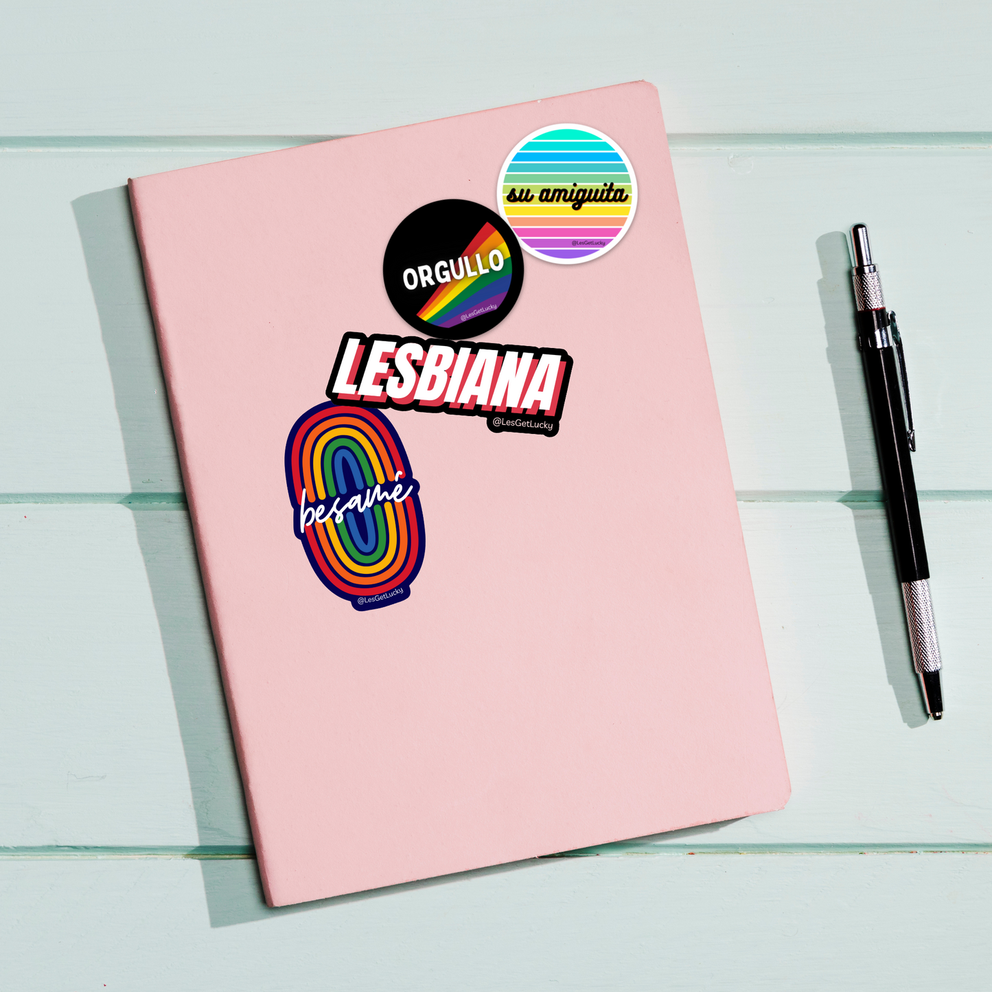 LGBTQ+ Sticker Bundle | Pride Accessories | Lesbian, Gay, Bisexual Merch | Car, Bottle, Laptop Sticker