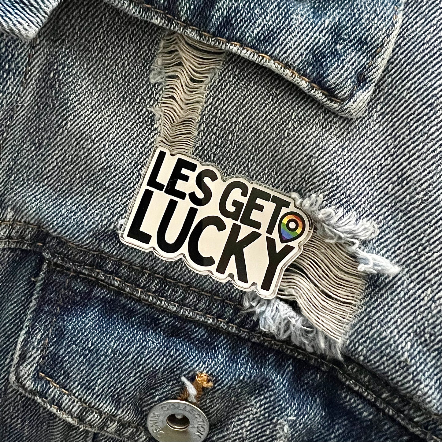 LGBTQ+ Pin | Lesbian Pride | Equality Clothing Accessories | Acrylic Pin