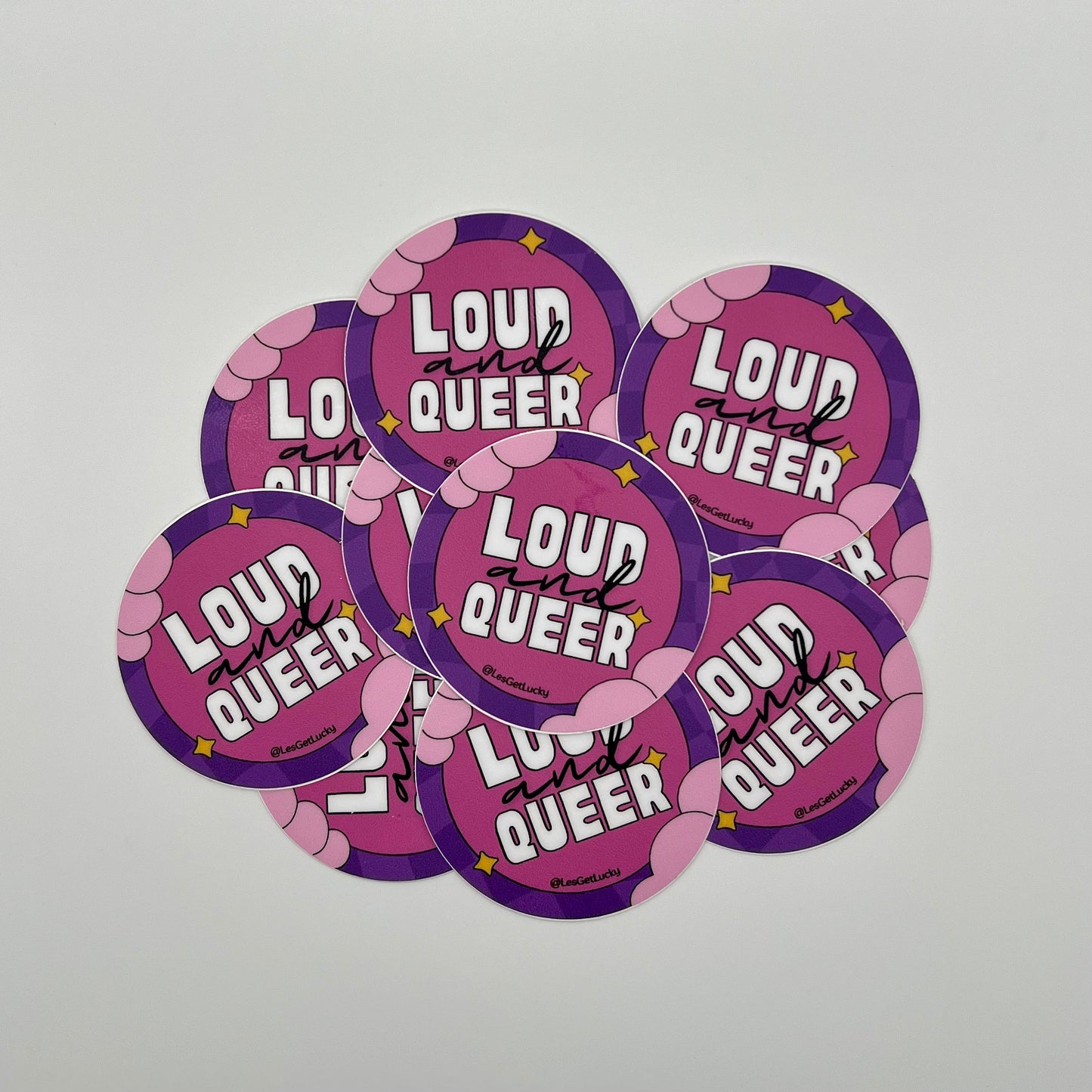Queer Pride Vinyl Sticker | LGBTQ+ Accessories | Lesbian, Gay, Bisexual Merch | Car, Bottle, Laptop Sticker
