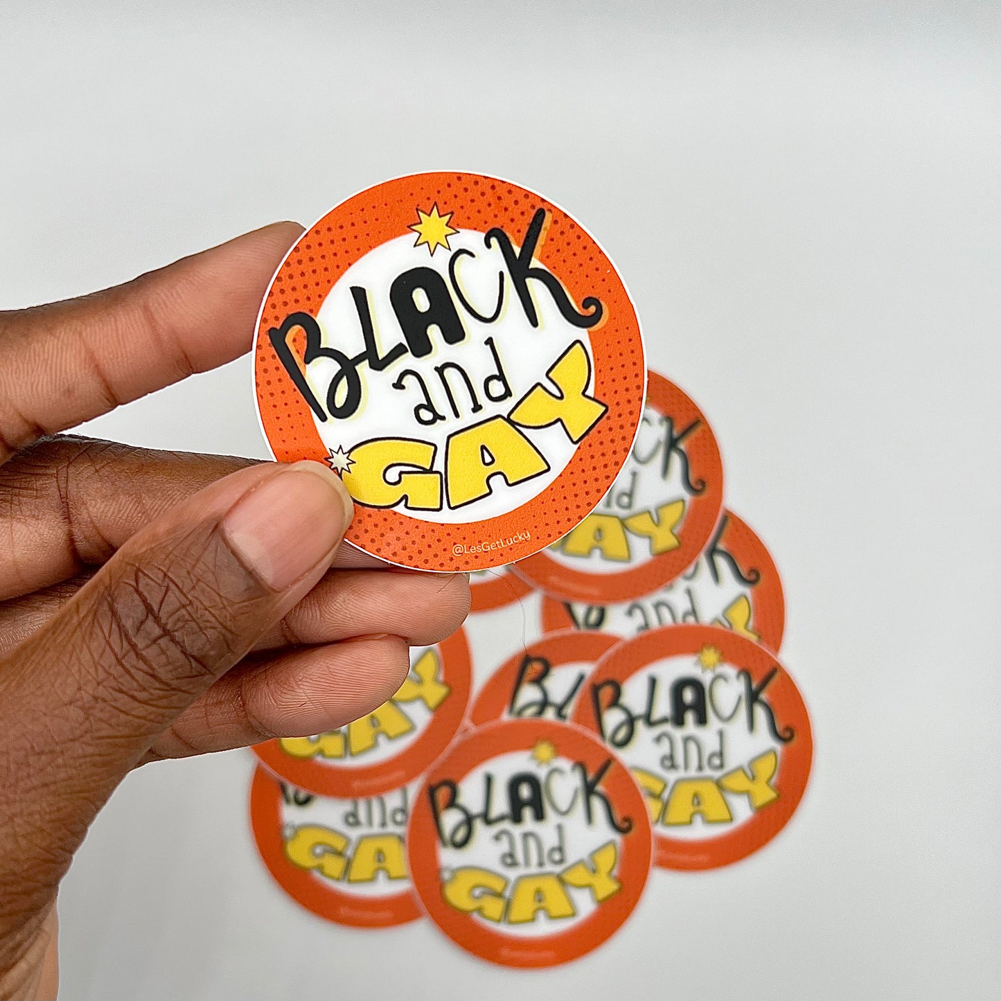 LGBTQ+ Sticker | Black Pride Accessories | Lesbian, Gay, Bisexual Merch | Car, Bottle, Laptop Sticker