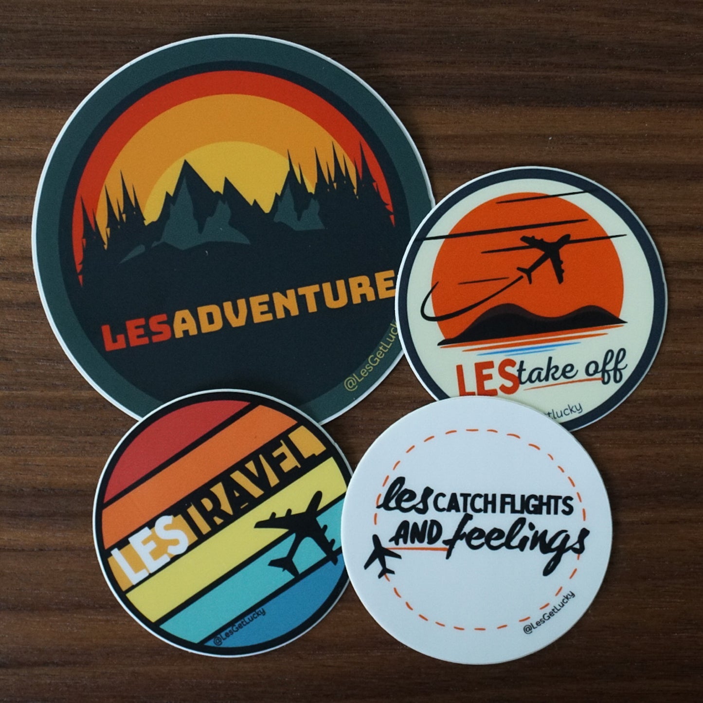 LGBTQ+ Travel Sticker Bundle | Lesbian Pride | Car, Bottle, Laptop Accessories