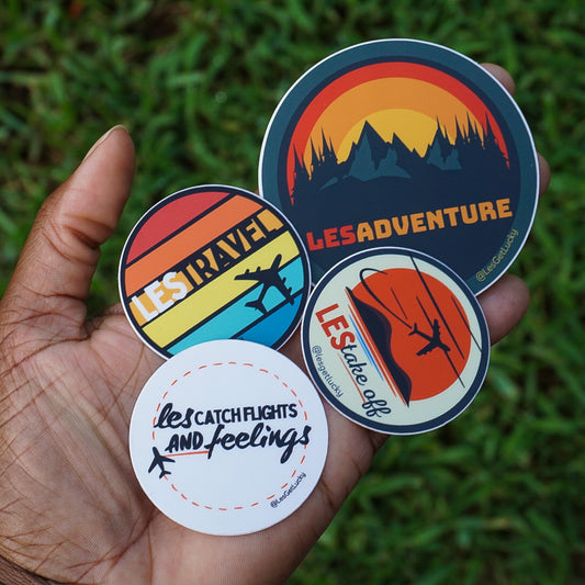 LGBTQ+ Travel Sticker Bundle | Lesbian Pride | Car, Bottle, Laptop Accessories