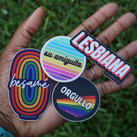 LGBTQ+ Sticker Bundle | Pride Accessories | Lesbian, Gay, Bisexual Merch | Car, Bottle, Laptop Sticker
