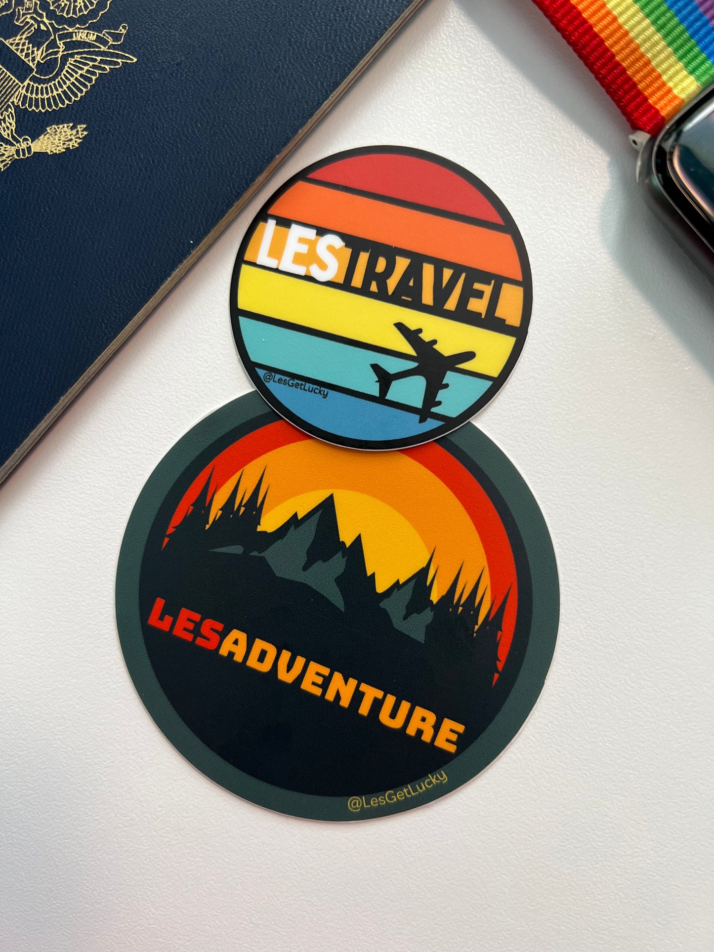 LGBTQ+ Travel Sticker | Pride Accessories | Lesbian, Gay, Bisexual Merch | Car, Bottle, Laptop Sticker