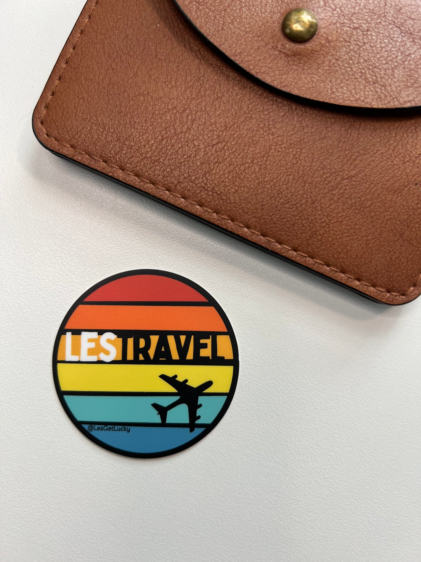 LGBTQ+ Travel Vinyl Sticker | Pride Accessories | Lesbian, Gay, Bisexual Merch | Car, Bottle, Laptop Sticker