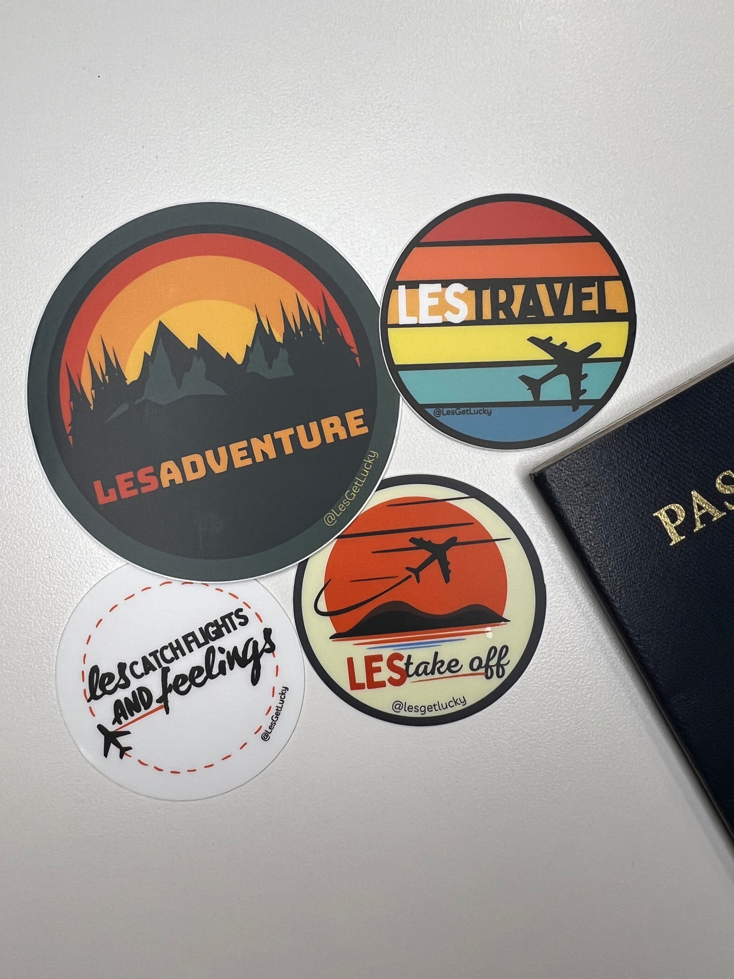 LGBTQ+ Travel Sticker Bundle | Lesbian Pride | Car, Bottle, Laptop Accessories